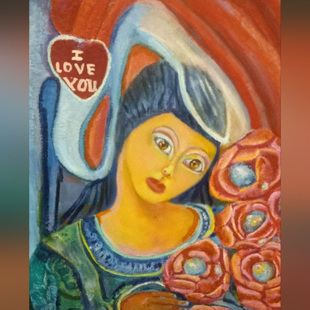 Original Painting.   I LOVE YOU "   Artist: gigi